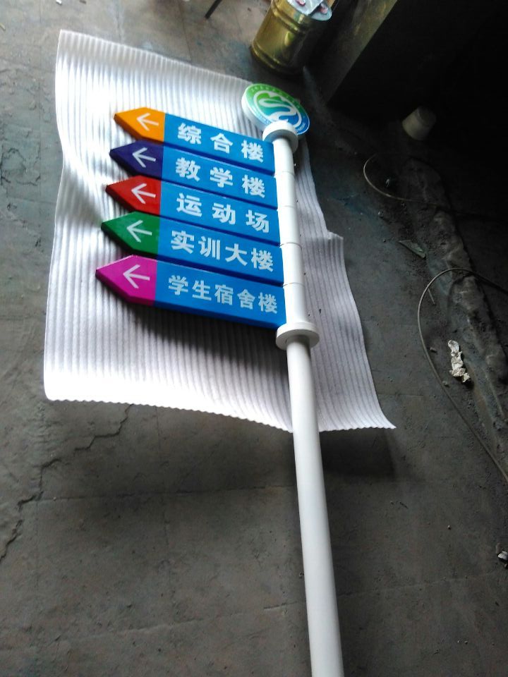 指向牌/路标导视牌广告安装现场