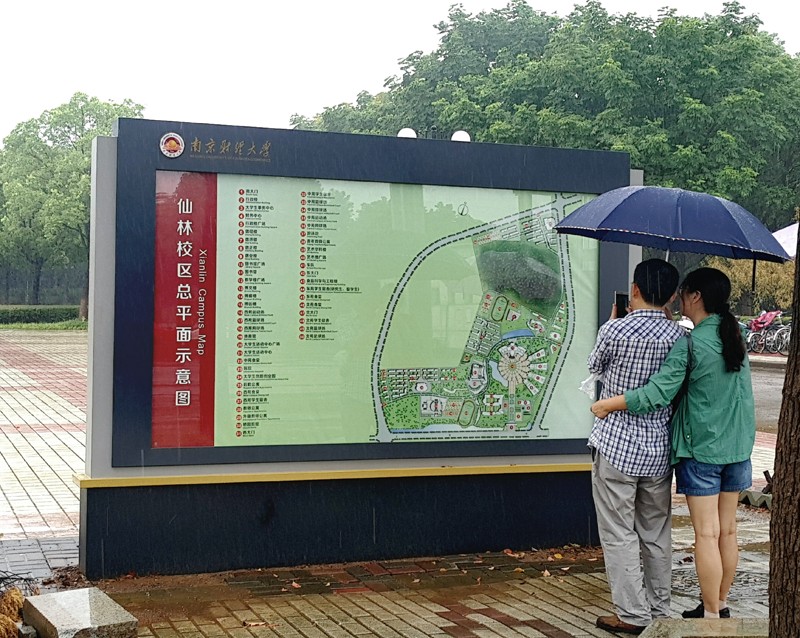 大学标识校园广告