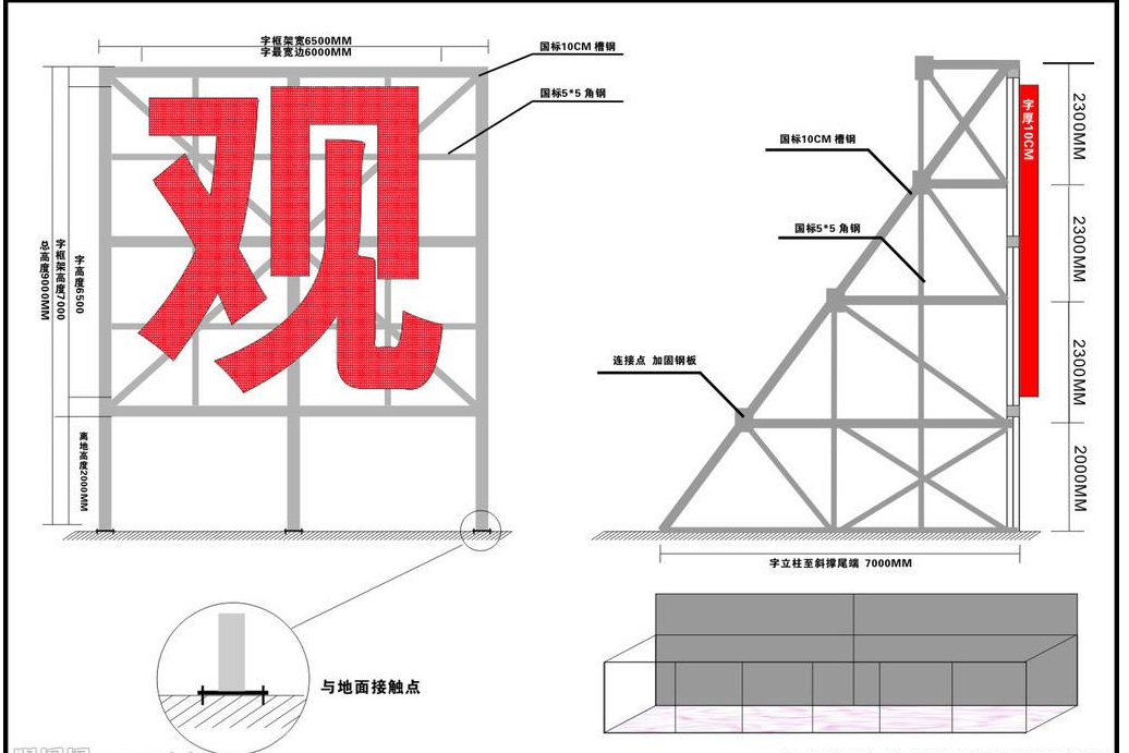 广告工艺字产品安装教程